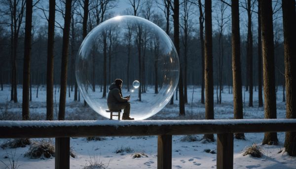 Nuit bulle transparente observer etoiles ciel